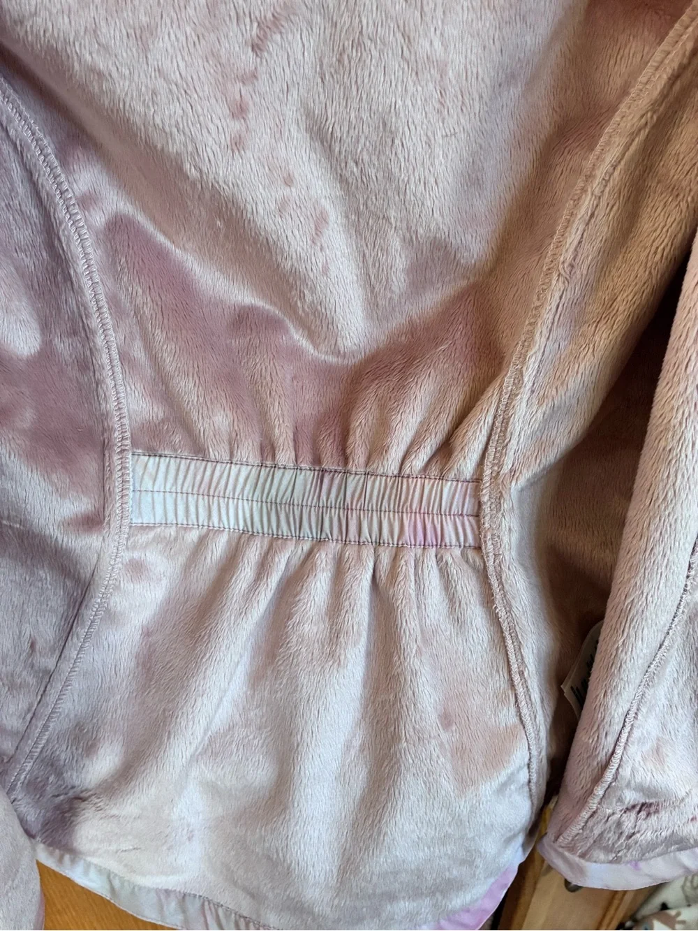 Free Country Pink and Cream Tie-Dye Teddy Jacket